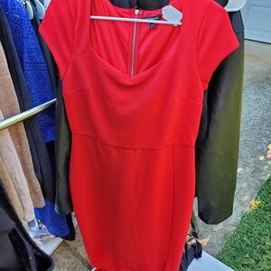 Express Vibrant Red Mini Dress